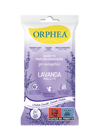 Salviette profuma biancheria per asciugatrice al profumo di Lavanda