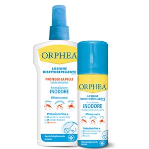 Orphea&reg; Inodore: impercettibili sulla pelle e all&rsquo;olfatto per allontanare gli insetti in modo invisibile.